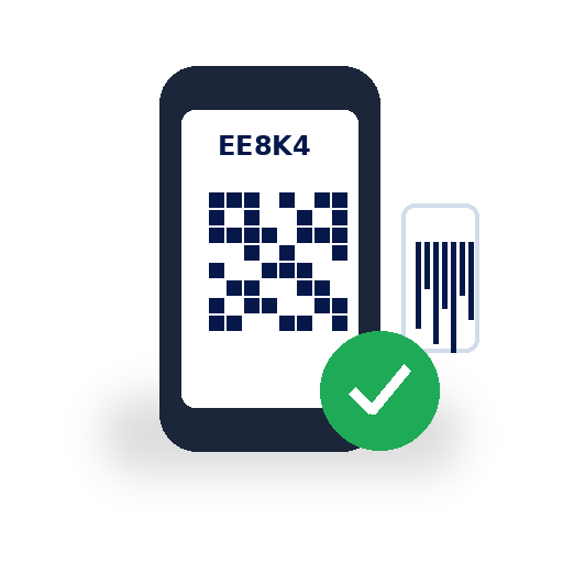 QR / barkod ve sipariş kodu